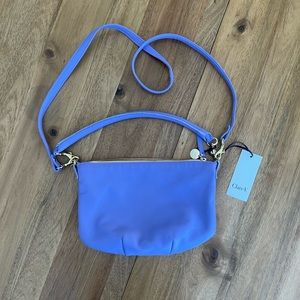 Clare V. Petit Moyen Leather Crossbody Lavender